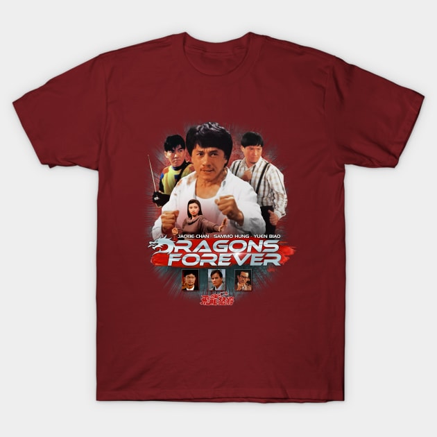 Jackie Chan: DRAGONS FOREVER (Angry Chan) T-Shirt by HKCinema